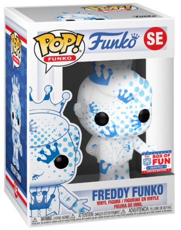 Figurine Funko Pop Freddy Funko Freddy Funko Bleu et Blanc 