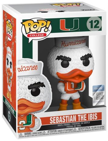 Figurine Funko Pop NFL #12 Uni of Miami - Sebastian the Ibis