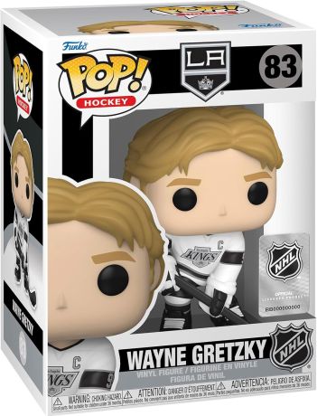 Figurine Funko Pop LNH: Ligue Nationale de Hockey #83 Wayne Gretzky (LA Kings maillot blanc)