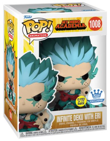 Figurine Funko Pop My Hero Academia #1008 Infinite Deku avec Eri - Glow in the Dark