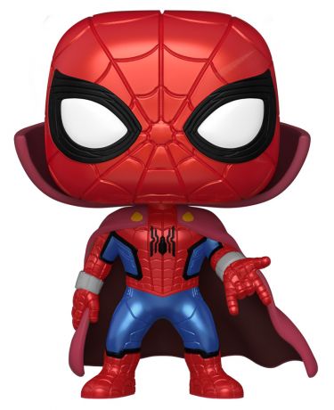 Figurine Funko Pop Marvel What If...? #945 Zombie Hunter Spidey - Métallique