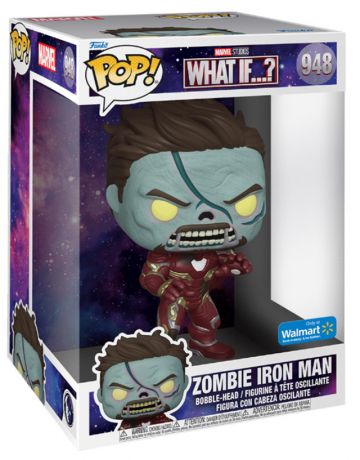 Figurine Funko Pop Marvel What If...? #948 Zombie Iron Man Metallic 25 cm 