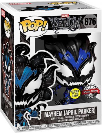 Figurine Funko Pop Venom [Marvel] #676 Mayhem April Parker - Glow in the Dark