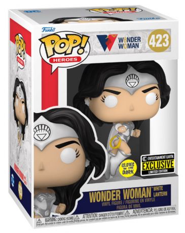 Figurine Funko Pop Wonder Woman 80 ans #423 Wonder Woman - White Lantern Glow in the Dark