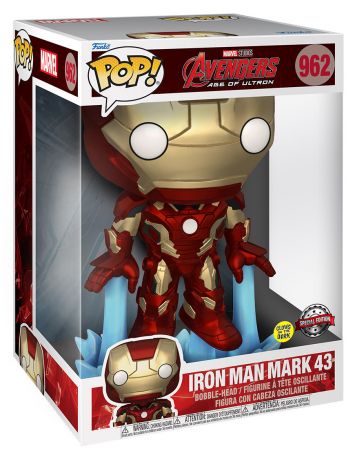 Figurine Funko Pop Avengers : L'Ère d'Ultron [Marvel] #962 Iron Man Glow in the Dark - 25 cm env.