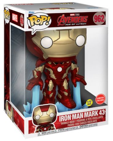 Figurine Funko Pop Avengers : L'Ère d'Ultron [Marvel] #962 Iron Man Glow in the Dark - 25 cm env.