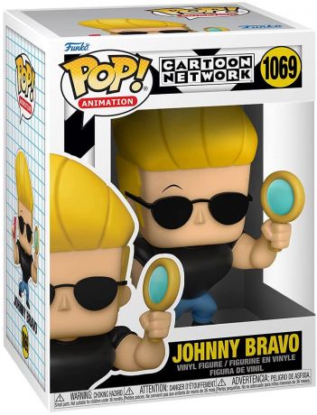 Figurine Funko Pop Cartoon Network #1069 Johnny Bravo avec Miroir 