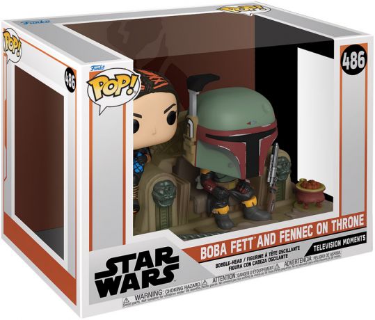 Figurine Funko Pop Star Wars : Le Mandalorien #486 Boba Fett & Fennec Shand