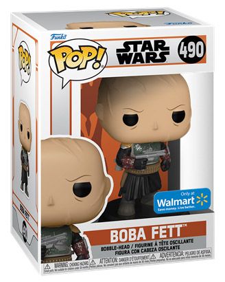 Figurine Funko Pop Star Wars : Le Mandalorien #490 Boba Fett sans casque
