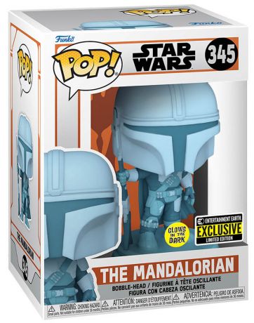 Figurine Funko Pop Star Wars : Le Mandalorien #345 Le Mandalorien Hologramme