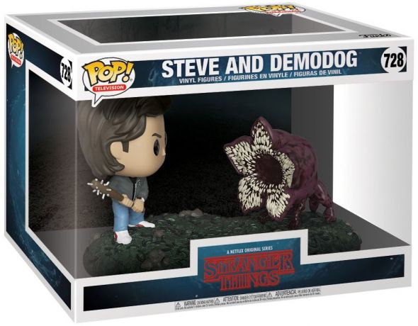 Figurine Funko Pop Stranger Things #728 Steve contre Demodog