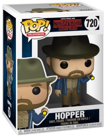 Figurine Funko Pop Stranger Things #720 Hopper avec lampe torche