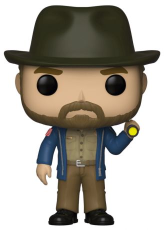 Figurine Funko Pop Stranger Things #720 Hopper avec lampe torche