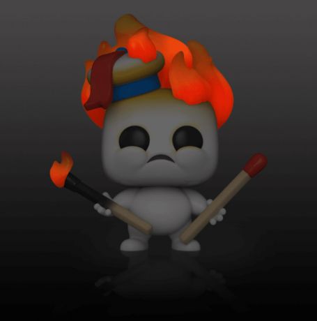 Figurine Funko Pop SOS Fantômes : L'Héritage #936 Mini bibendum en feu - Glow in the Dark