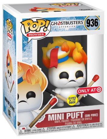 Figurine Funko Pop SOS Fantômes : L'Héritage #936 Mini bibendum en feu - Glow in the Dark