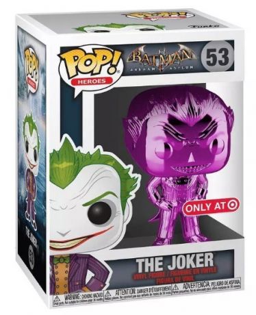 Figurine Funko Pop Batman Arkham Asylum #53 Le Joker chrome Violet