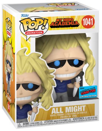 Figurine Funko Pop My Hero Academia #1041 All Might avec sac et parapluie