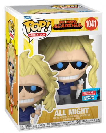 Figurine Funko Pop My Hero Academia #1041 All Might avec sac et parapluie