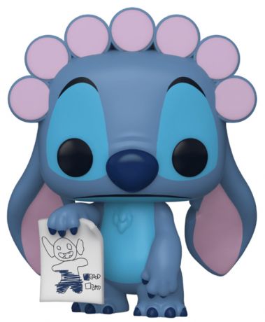 Figurine Funko Pop Lilo et Stitch [Disney] #1124 Stitch rouleaux à cheveux et dessin