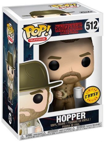 Figurine Funko Pop Stranger Things #512 Hopper - Sans Chapeau [Chase]