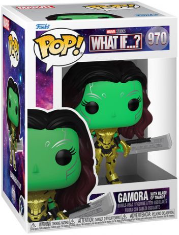 Figurine Funko Pop Marvel What If...? #970 Gamora avec Lame de Thanos