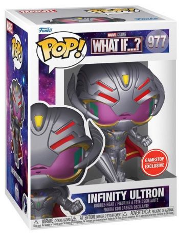 Figurine Funko Pop Marvel What If...? #977 Infinity Ultron avec arme