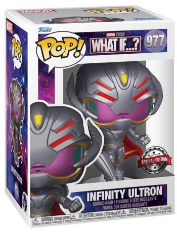 Figurine Funko Pop Marvel What If...? #977 Infinity Ultron avec arme