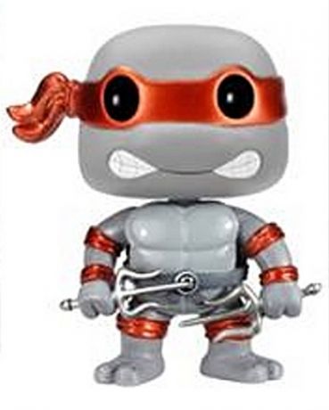 Figurine Funko Pop Tortues Ninja #61 Raphael - Métallique 