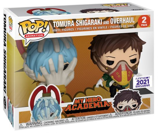 Figurine Funko Pop My Hero Academia Tamura Shigaraki et Overhaul - Pack