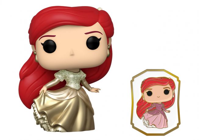 Figurine Funko Pop Disney Ultimate Princess #220 Ariel métallique avec pins 