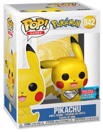 Figurine Funko Pop Pokémon #842 Pikachu - Diamant