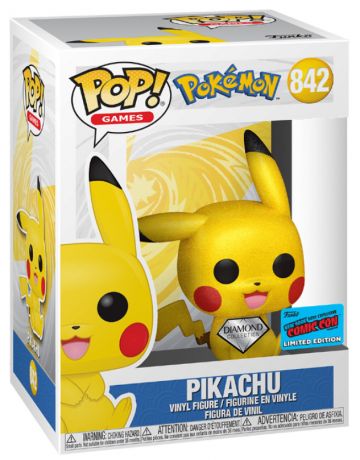 Figurine Funko Pop Pokémon #842 Pikachu - Diamant