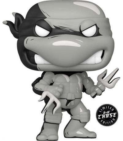 Figurine Funko Pop Tortues Ninja Raphael Noir et Blanc [Chase]