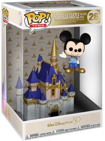 Figurine Funko Pop Walt Disney World 50ème Anniversaire  #26 Château de Cendrillon avec Mickey Mouse