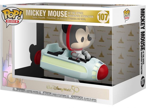 Figurine Funko Pop Walt Disney World 50ème Anniversaire  #107  Mickey Mouse à l'attraction Space Mountain