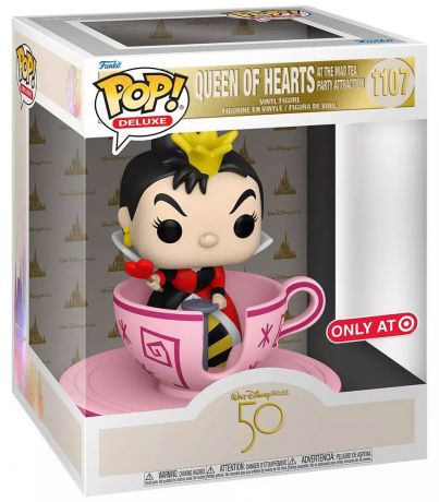 Figurine Funko Pop Walt Disney World 50ème Anniversaire  #1107 La Reine de Cœur à l'attraction mad tea party