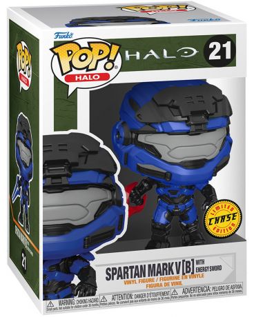 Figurine Funko Pop Halo #21 Spartan Mark V [B] with Energy Sword [Chase]