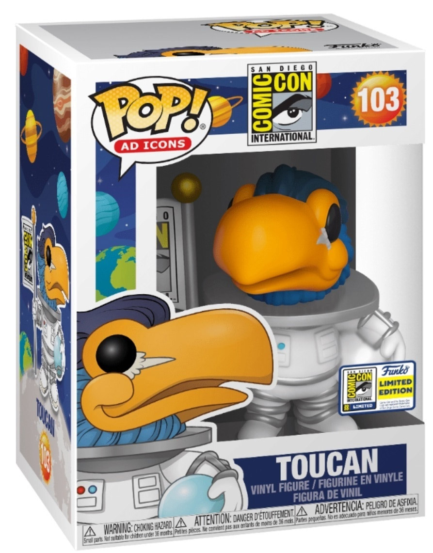 Ad Icons San Diego Comic Con - Toucan (Astronaut) (White) SDCC 2020 Exclusive Pop! Vinyl Figure main image 0