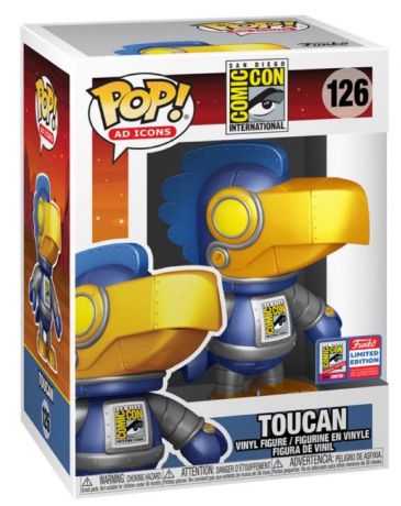 Figurine Funko Pop Comic Con San Diego #126 Toucan - Bleu Métallique 