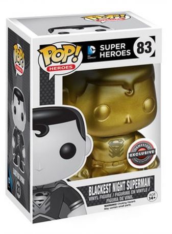 Figurine Funko Pop DC Super-Héros #83 Blackest Night Superman (Gold)