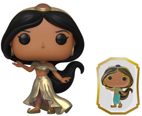 Figurine Funko Pop Disney Ultimate Princess #326 Jasmine - Métallique sticker doré