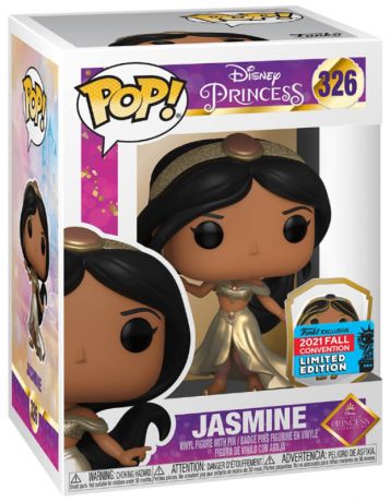 Figurine Funko Pop Disney Ultimate Princess #326 Jasmine - Métallique sticker doré