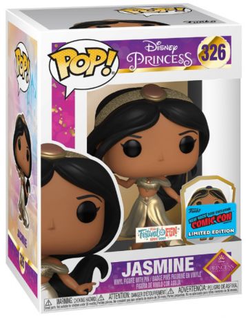 Figurine Funko Pop Disney Ultimate Princess #326 Jasmine - Métallique sticker doré