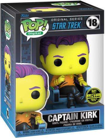 Figurine Funko Pop Star Trek #18 Capitaine Kirk - Digital Pop