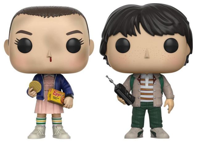 Figurine Funko Pop Stranger Things Onze avec Eggos et Mike - 2 Pack