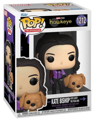 Figurine Funko Pop Hawkeye #1212 Kate Bishop with Lucky the pizza dog
