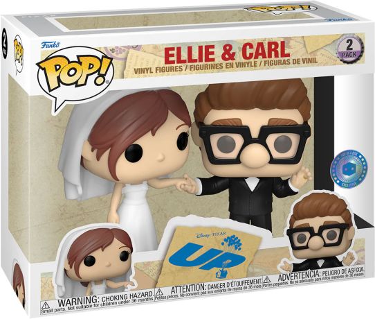 Figurine Pop Là-Haut [Disney] pas cher : Ellie et Carl Mariage