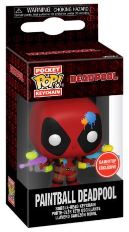 Figurine Funko Pop Deadpool [Marvel] Paintball Deadpool - Porte clés