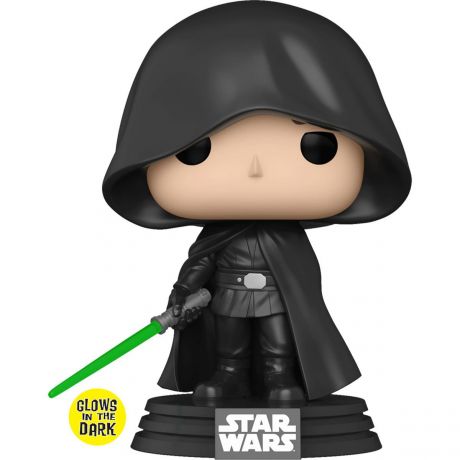 Figurine Funko Pop Star Wars : Le Mandalorien #501 Luke Skywalker - Glow in the Dark