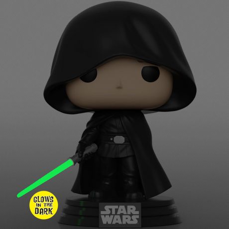 Figurine Funko Pop Star Wars : Le Mandalorien #501 Luke Skywalker - Glow in the Dark